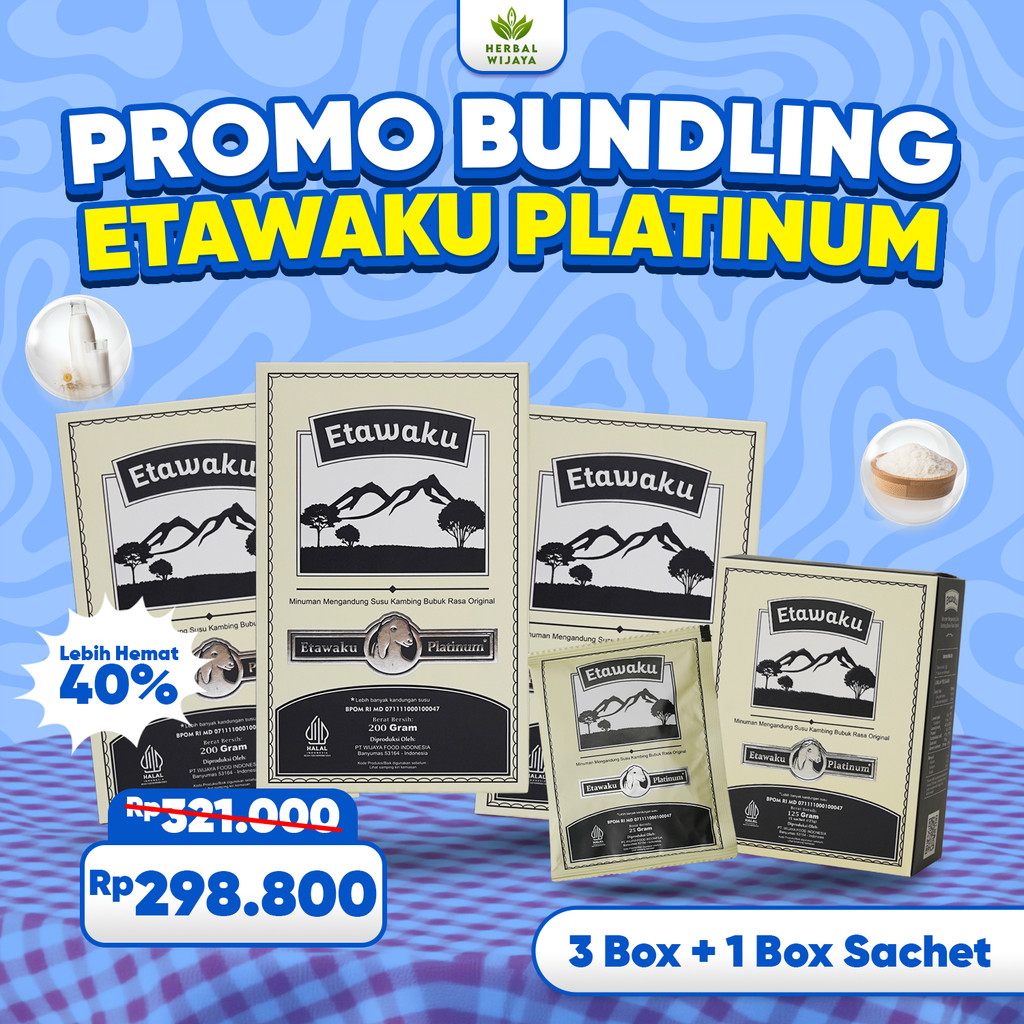 

[Paket Bundling Buy 1 Get 3] Etawaku Platinum - Susu Kambing Etawa Atasi Batuk Menahun & Asma