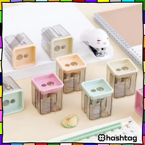 

#️⃣ Rautan Pensil 2 Lubang / Serutan Pensil Warna Warni / Rautan Serutan Pensil Warna Wadah Besar Murah Berkualitas Y3441