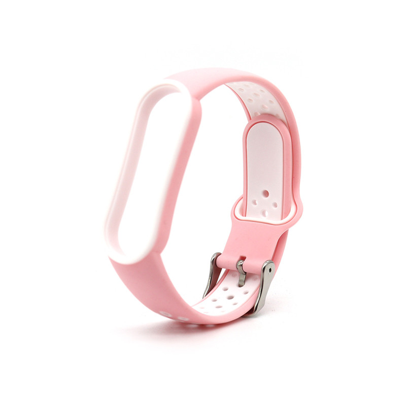 For Xiaomi Mi Band 5 4 3 6 Strap Double Color Silicone Wristband Bracelet Replacement For Xiaomi Ban