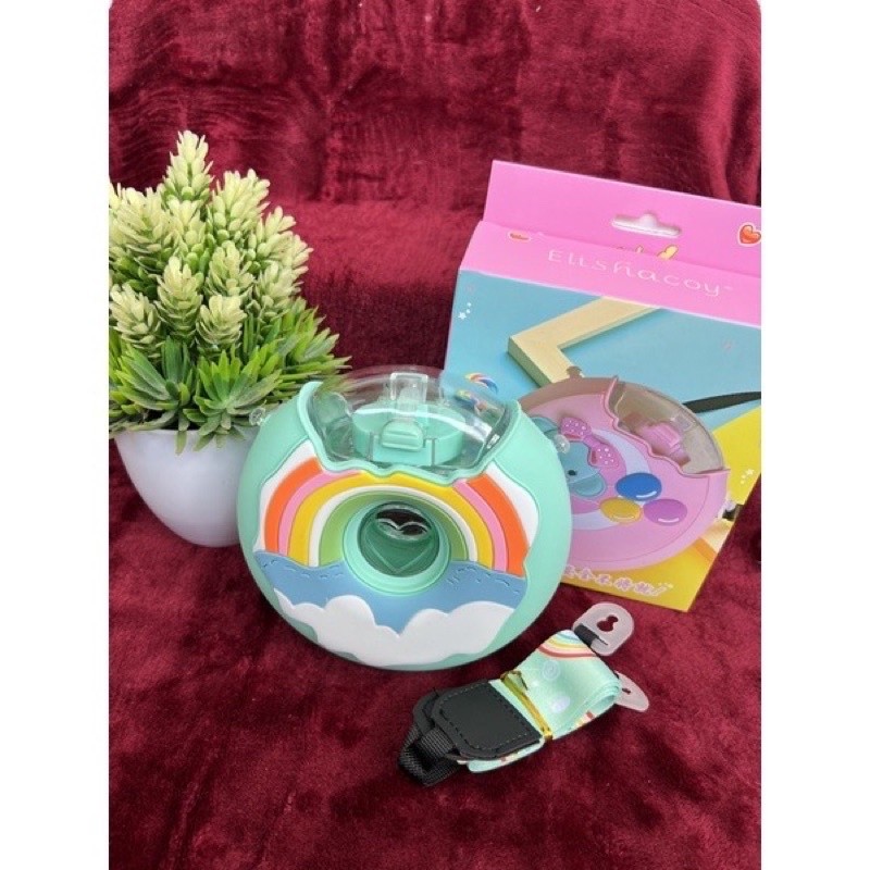 JCO Botol Minum Bentuk Donat + Free tali 380ML Botol Minum Anak Donat BZ-263 JCO Co