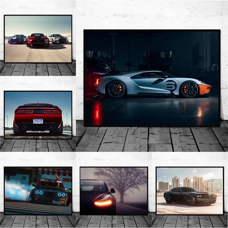 

Modern Luxury Supercar Posters And Prints Cool Sports Car Canvas Paintings Wall Art Room Home Decorative Painting Pictures