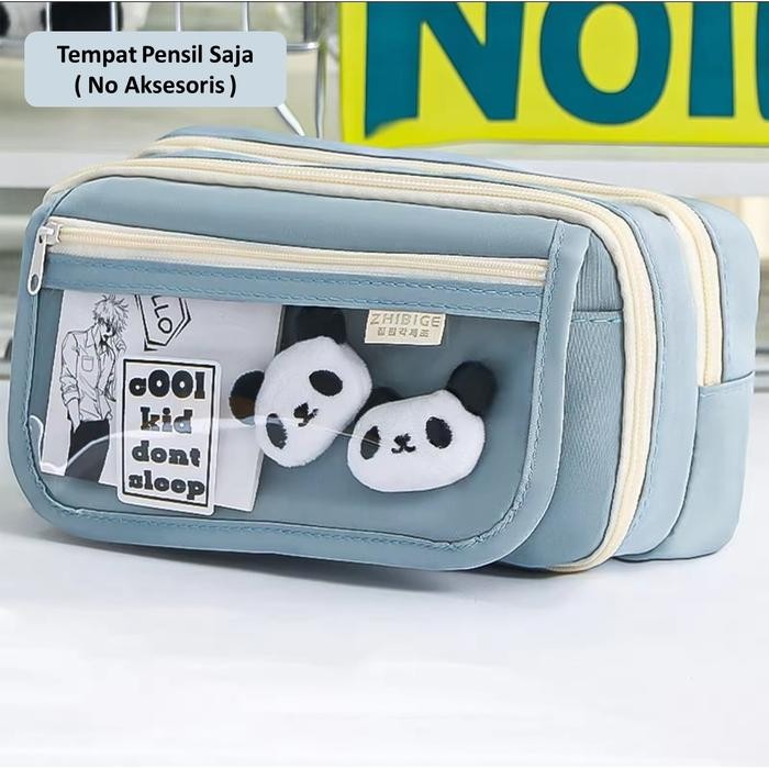 

[New Arrival] TEMPAT PENSIL KOREA MULTI SEKAT UKURAN JUMBO - PNSL MDL BIRU