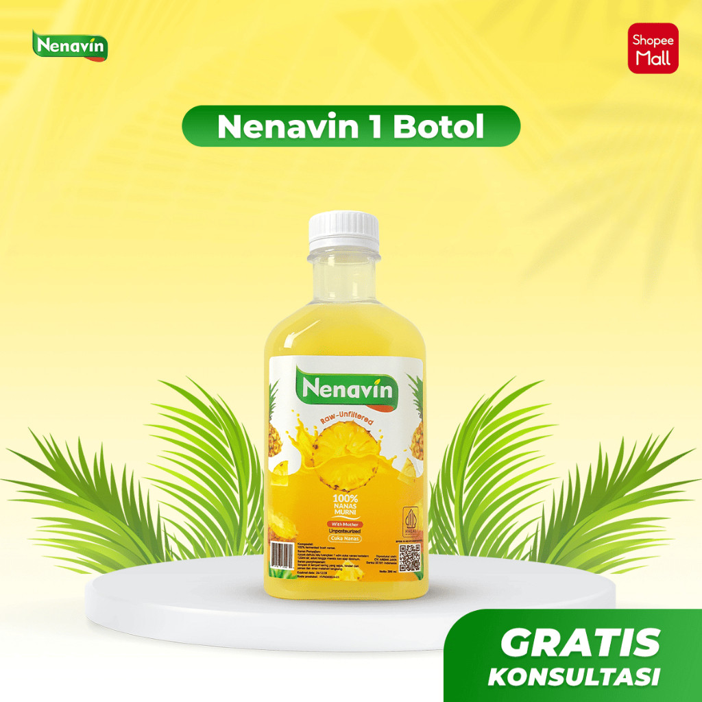 

Nenavin Official Cuka Nanas 300ml With Mother – 1 Botol