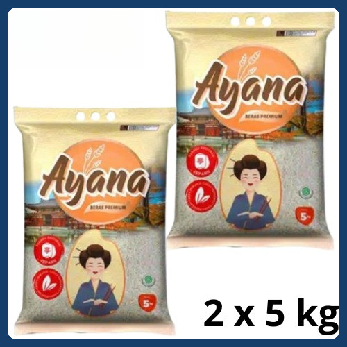 

PAKET ISI 2 Pcs Beras Ayana Beras Premium 5kg Gold