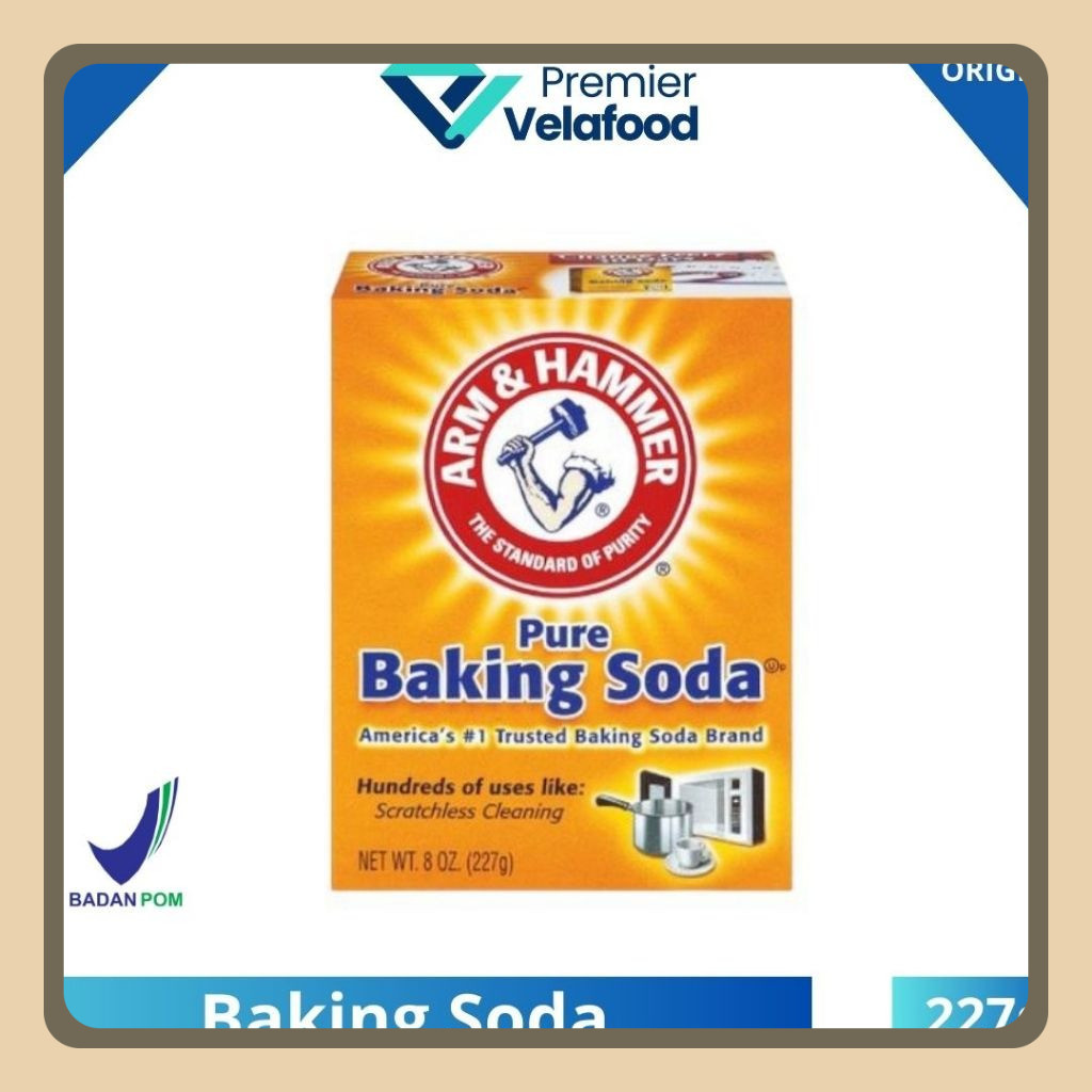 

[HALAL] BAKING SODA ASLI USA MERK ARM & HAMMER 226gr