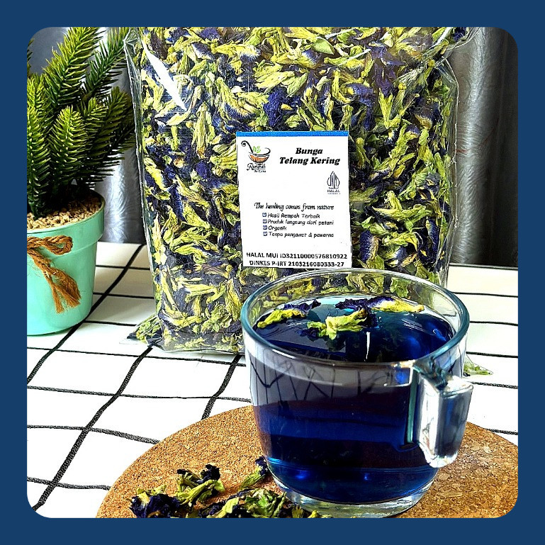 

Bunga Telang Kering Organik 100 Gram Grade A Panen Baru