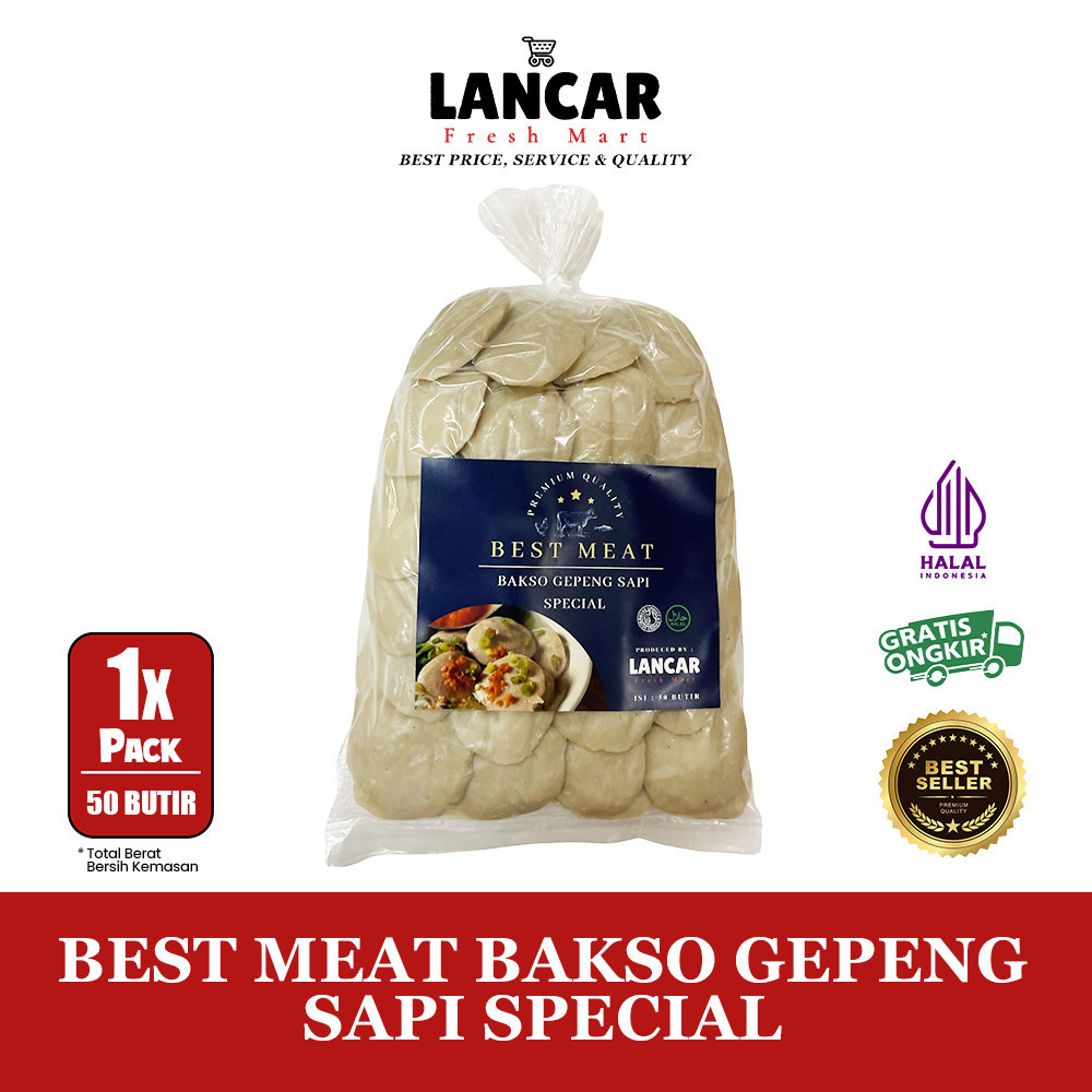 

BEST MEAT BAKSO GEPENG SAPI SPECIAL ISI 50