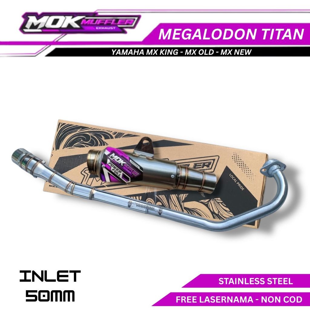 Knalpot Racing Yamaha MX King - Mx Old - Mx New Fullsystem Type Megalodon Titan