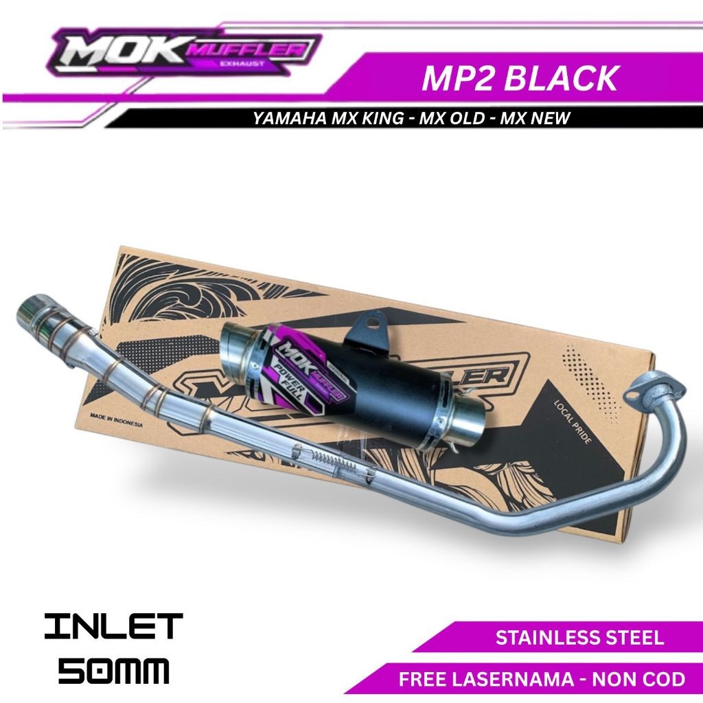 Knalpot Racing Yamaha MX King - Mx Old - Mx New Fullsystem Type Mp2 Black