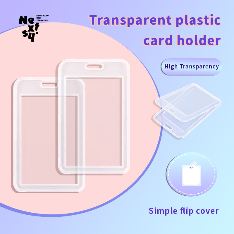 

[READY] Nextsy Name Tag id card holder plastik 2 sisi NFC