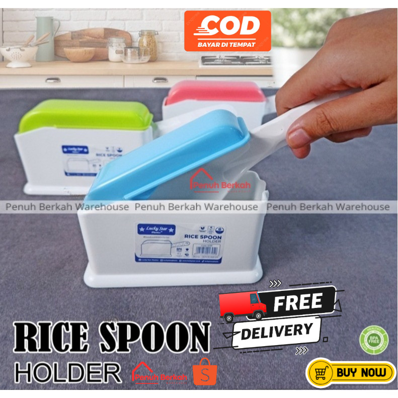 TEMPAT CENTONG NASI ANTI CICAK// TEMPAT SENDOK NASI / /Rice Spoon Holder 3105 //Tempat Centong Nasi 