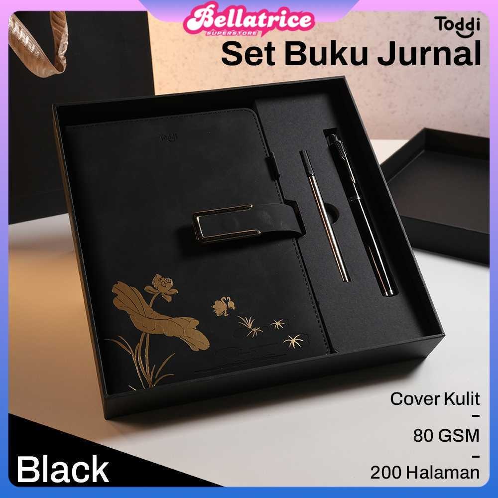 

Set Buku Jurnal Leather Notebook Diary 80GSM 200 Halaman - JG663