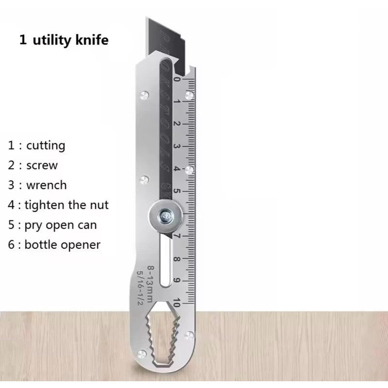 

PISAU CUTTER STAINLESS MULTIFUNGSI PEMBUKA TUTUP BOTOL PENGGARIS CUTTER TAJAM / CUTTER + PENGGARIS