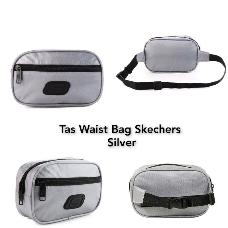 Tas Waist Bag Skechers Original Silver
