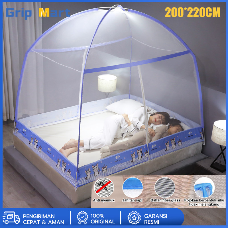 Kelambu Tidur Portable Kelambu Lipat Kelambu Tempat Tidur Dewasa Anti Nyamuk Kelambu Pelajar Kelambu