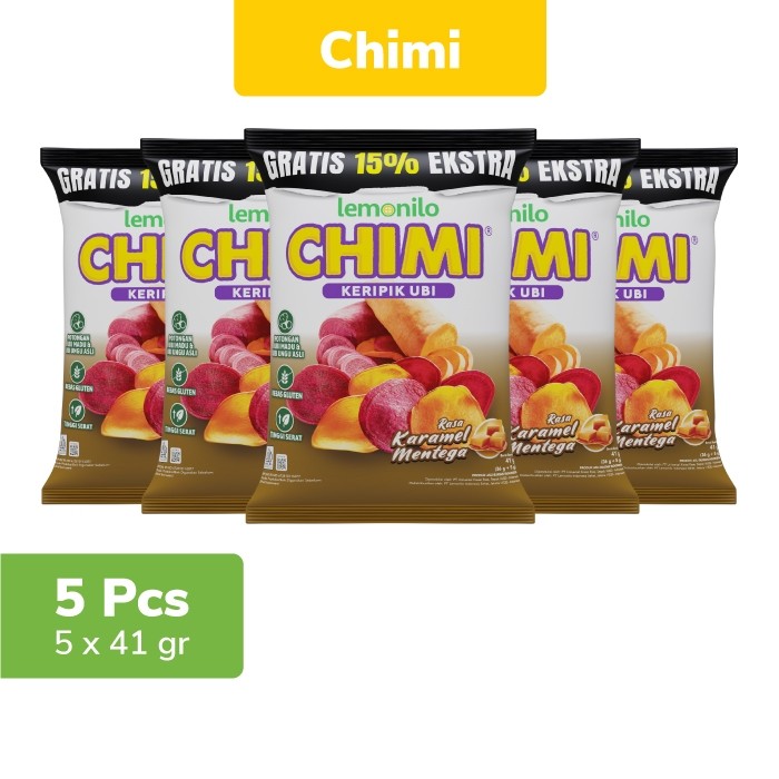 

5 Pcs Lemonilo Chimi Ubi Karamel Mentega 41g Bebas Gluten