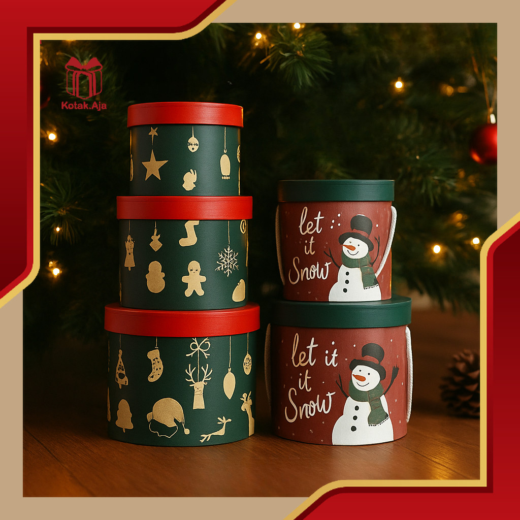 

Box Round Natal / Kotak Round Natal / Box Natal / Kotak Natal / Box Hampers Natal / Kotak Hampers Natal I BE25-BE26