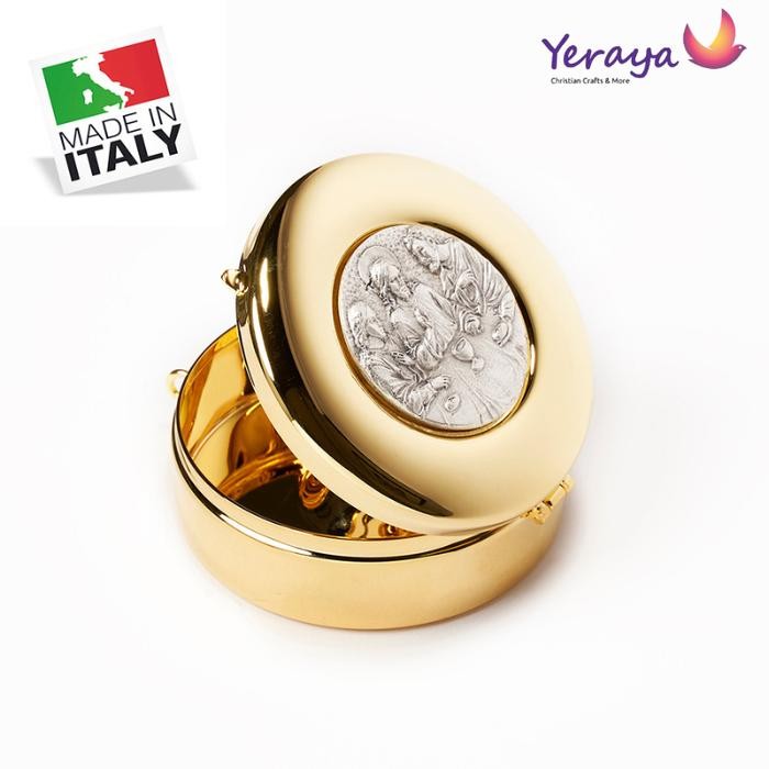 

SALE Piksis Besar Perjamuan Kudus Lapisan Emas Made in Italy Tempat Hosti