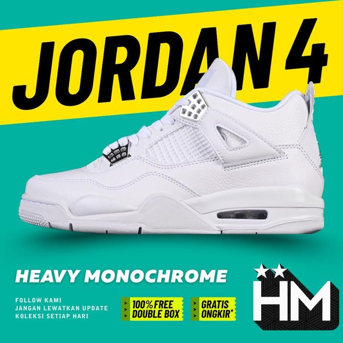 Jordan 4 Retro Pure Money Sneaker 308497-100 (Size 36-48.5)