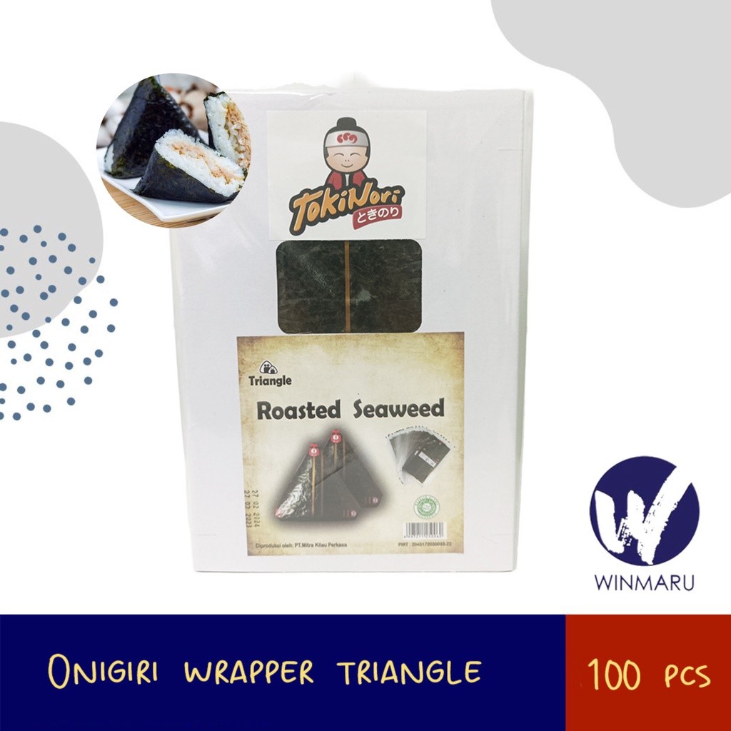

Tokinori Onigiri Nori Triangle 100 Sheets/Lembar