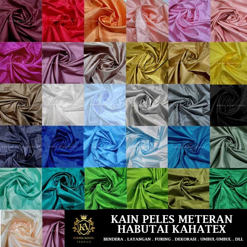TERLARIS PREMIUM Kain Polos Meteran Murah Background Warna Putih Hitam Bahan Kain Furing Peles Kahat