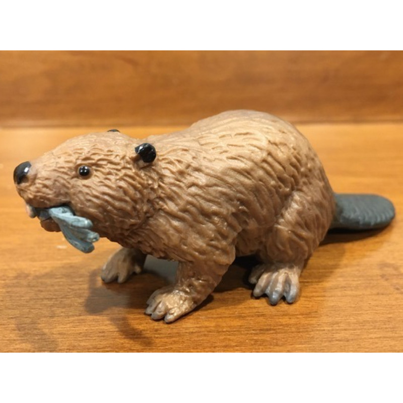 Figure Mainan Miniatur Berang Berang Beaver 5 cm Wild nimal Figure