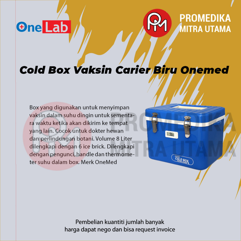 Cold Box Vaksin Carier Biru Onemed