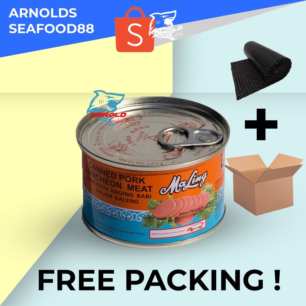 

Maling Canned Pork Daging Babi Maling Luncheon Meat 397g TTS Brand / Maling TTS 397g