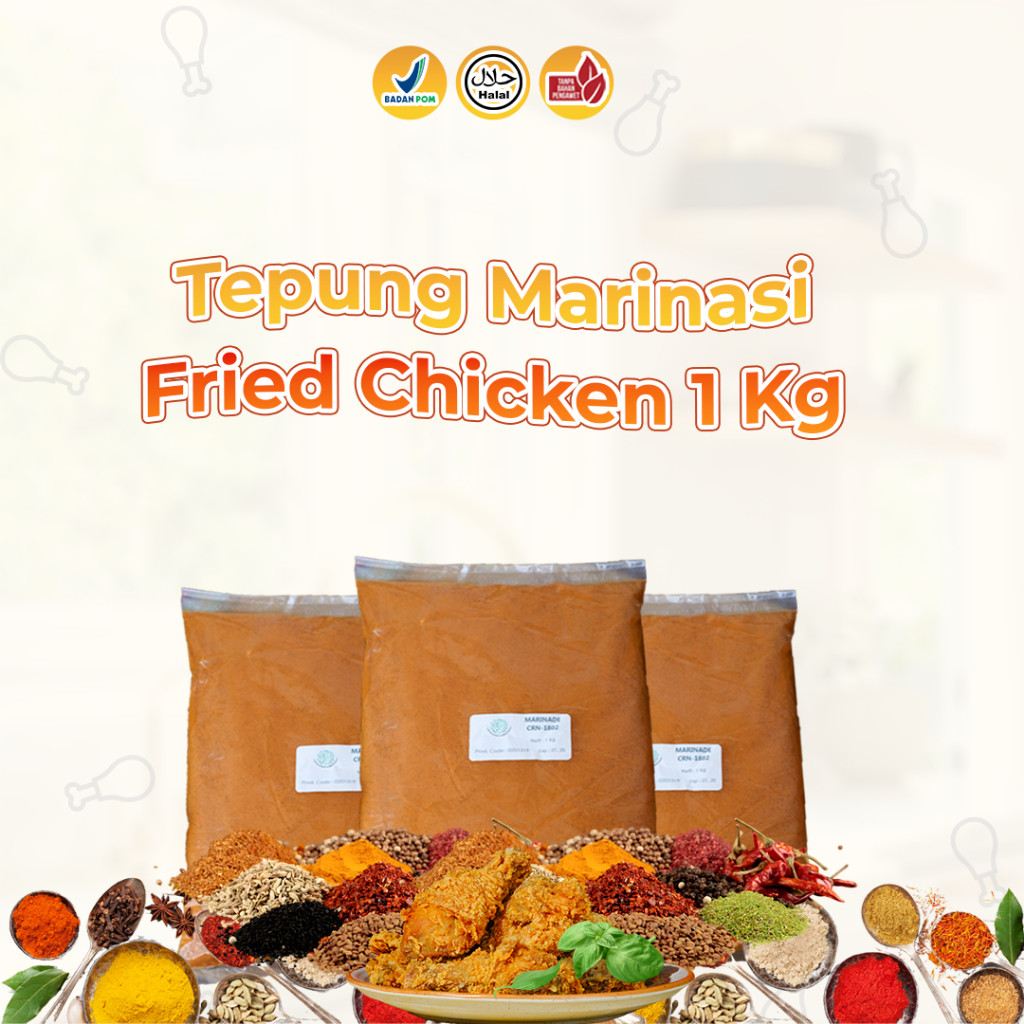 

Tepung Marinasi Ayam Fried Chicken 1 Kg Empuk Lezat