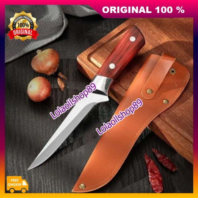 Pisau Mongolia 3 Lapisan Jepang Anti Karat , Sangat Tajam Daging Mudah Dipotong Seperti Buah 100% AS