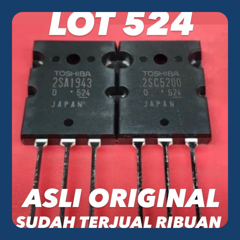 TRANSISTOR TOSHIBA 5200 1943 Lot 524 ASLI ORIGINAL