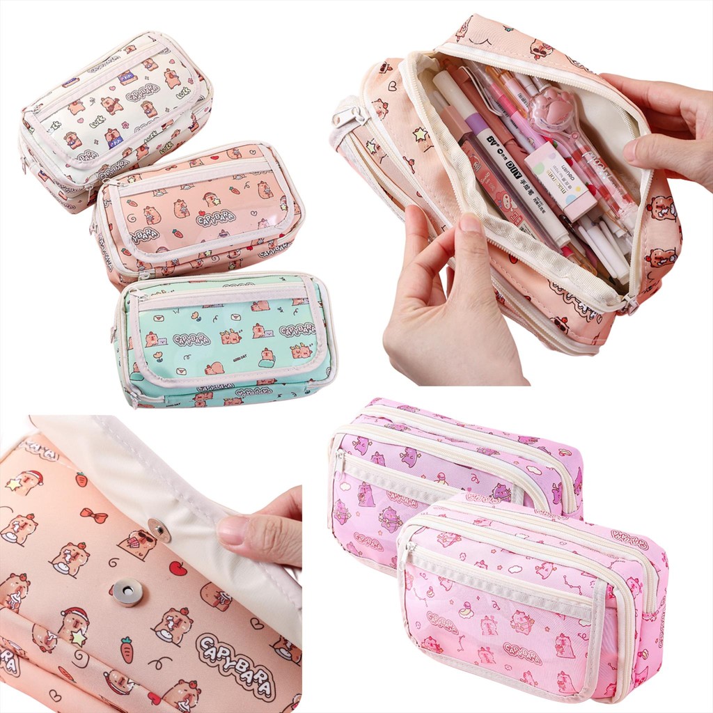 

MW025 Tempat Pensil Macaron Kuliah Pencil Case Bolpoin Kotak Dompet Pouch Stationary Alat Tulis TK SD SMP