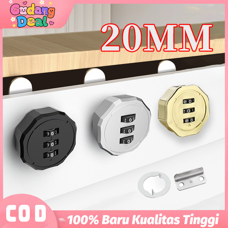 Kunci Loker Kunci Camlock Kunci Kombinasi Untuk Laci/Lemari Kunci Kombinasi 3 Digit