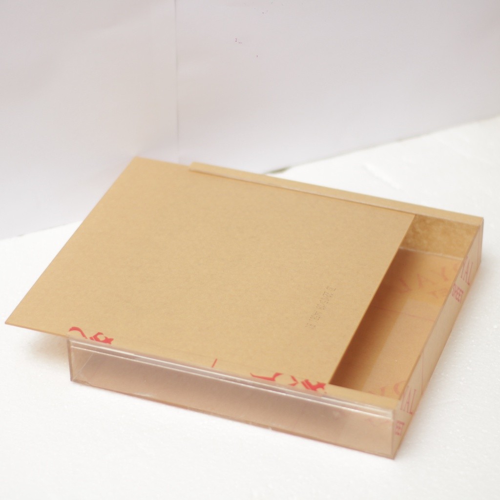 KAMEJING Kotak akrilik sliding 40x40x6 mahar tetes air, frame akrilik