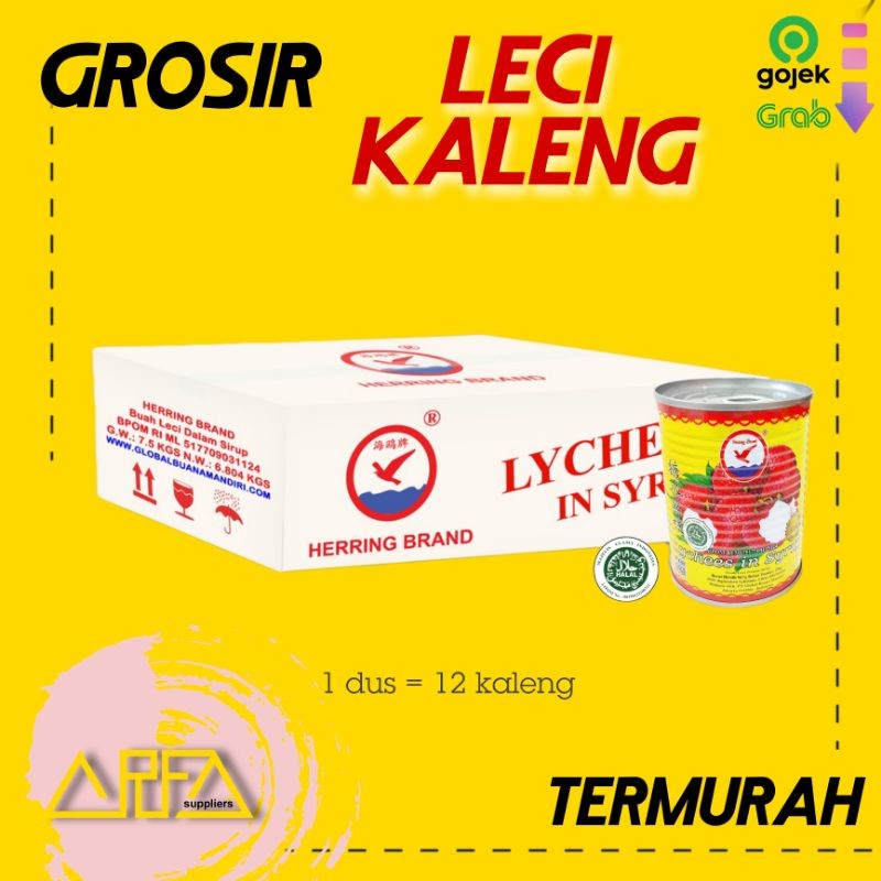

Leci Kaleng Lychees in syrup 1 dus isi 12 kaleng