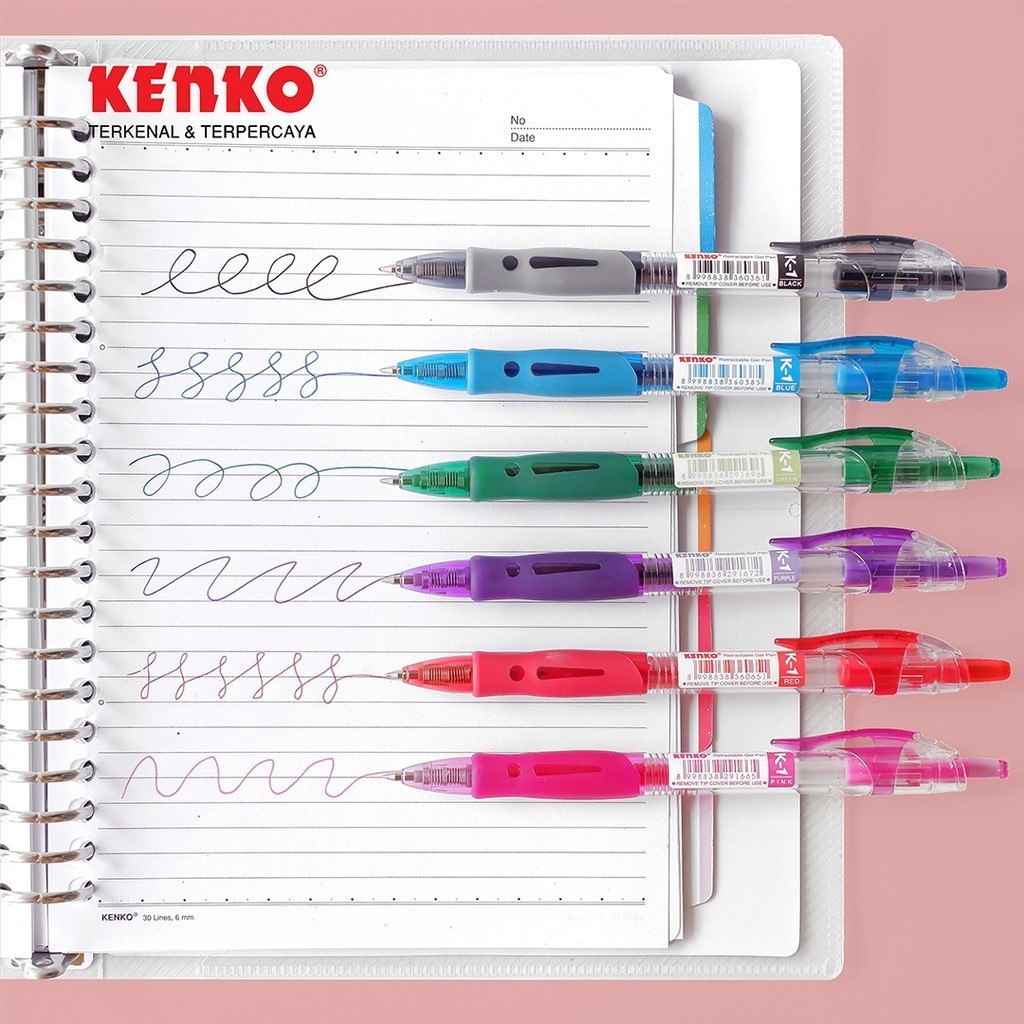 

Kenko K-1 Gel Pen / Pena Jel Tinta Cetek K-1 Retractable