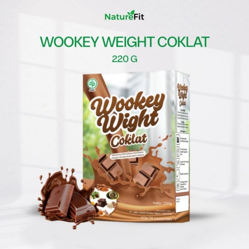 

Wookey Weight - Susu Penambah Berat Badan Rasa Coklat 220gr Paket Nutrisi