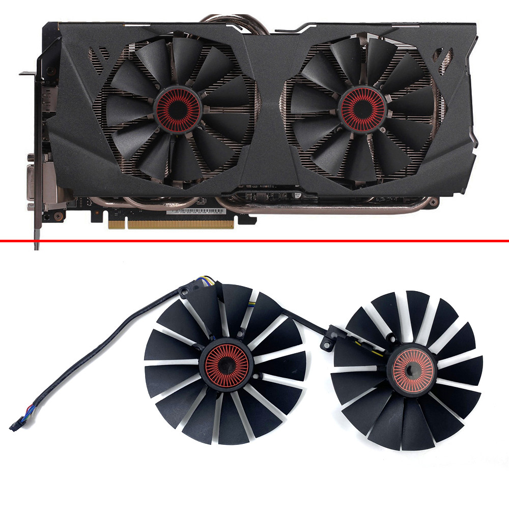 Cooling Fan 95MM 5PIN FD10015H12S GTX980 970 GPU FAN For ASUS STRIX GTX 970 980 780 TI R9 380 Graphi