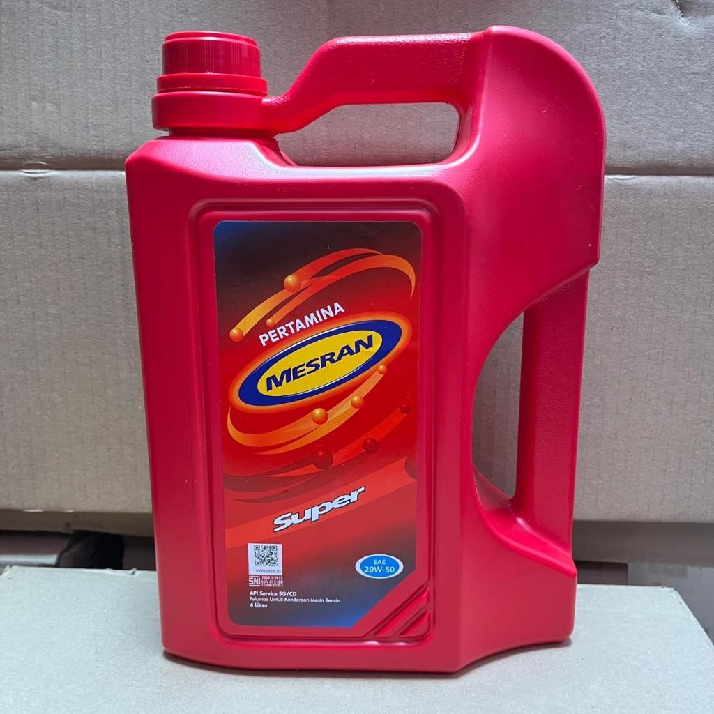 OLI MOBIL MESRAN SUPER 20W50 4L MOBIL BENSIN
