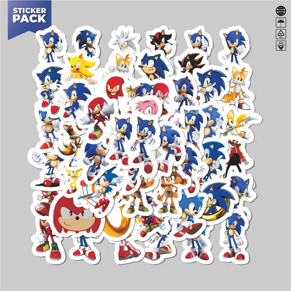 

[100PCS]Stiker Pack Sticker Kartun Sonic the Hedgehog Sticker Aesthetic Vinyl Anti Air Dekorasi Sticker Laptop Buku Journal Koper Helm Casing HP Gitar Helm Skateboard
