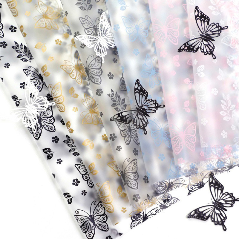 

[ 20 LEMBAR ] Kertas Bunga Cellophane Motif Kupu-Kupu Transparan Warna Flower Paper Wrapping Paper Kertas Buket Bunga AX Grosir