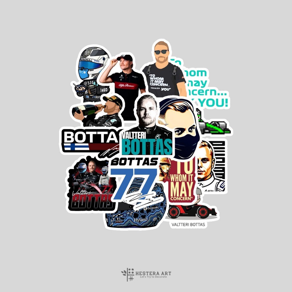 

Stiker Pack Pembalap F1 Sticker Vinyl Doff Laminasi | Stiker Valtteri Bottas
