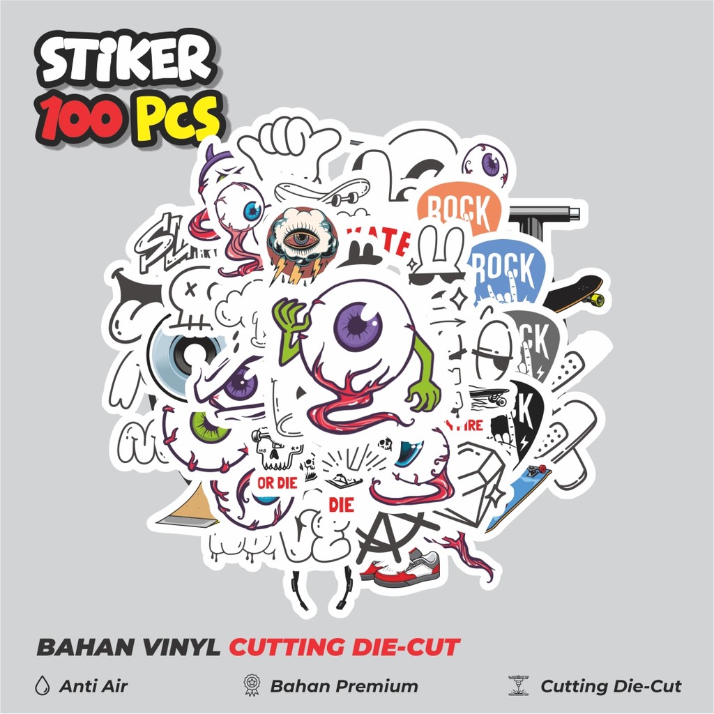 

Terbaru! 50 pcs Stiker Random Dekorasi Lucu Kreatif untuk Notebook, Skateboard, HP