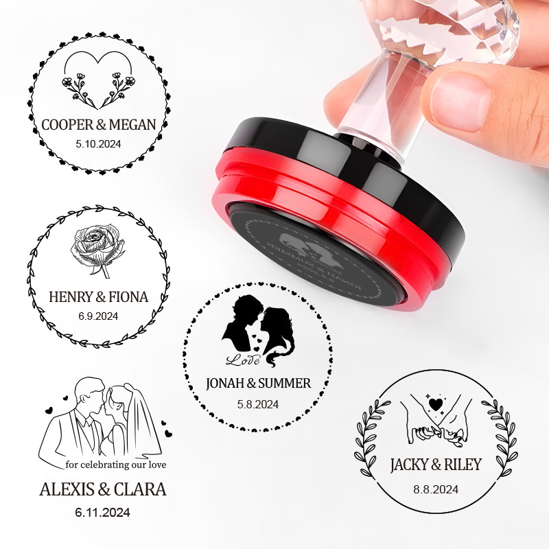 

Customizable Wedding Seal Stamp - Customized Invitation Maker Tools for Stationery, Crafts & Party Decor, Trending Handmade Gift