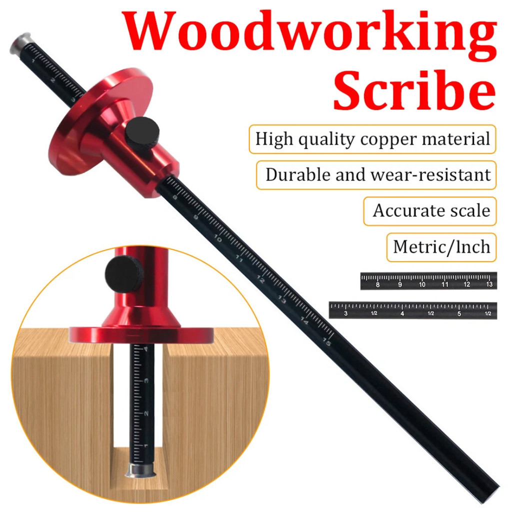 

AIX Marking Gauge Scriber European Ruler Woodworking Wheel - A-71