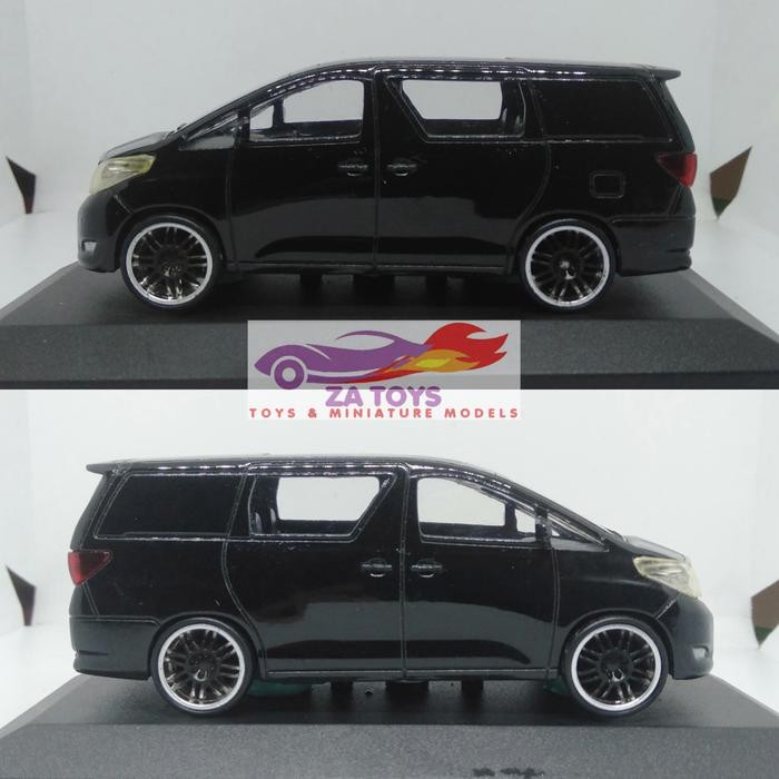 diecast Toyota Alphard G Hitam by Rastar Skala 43