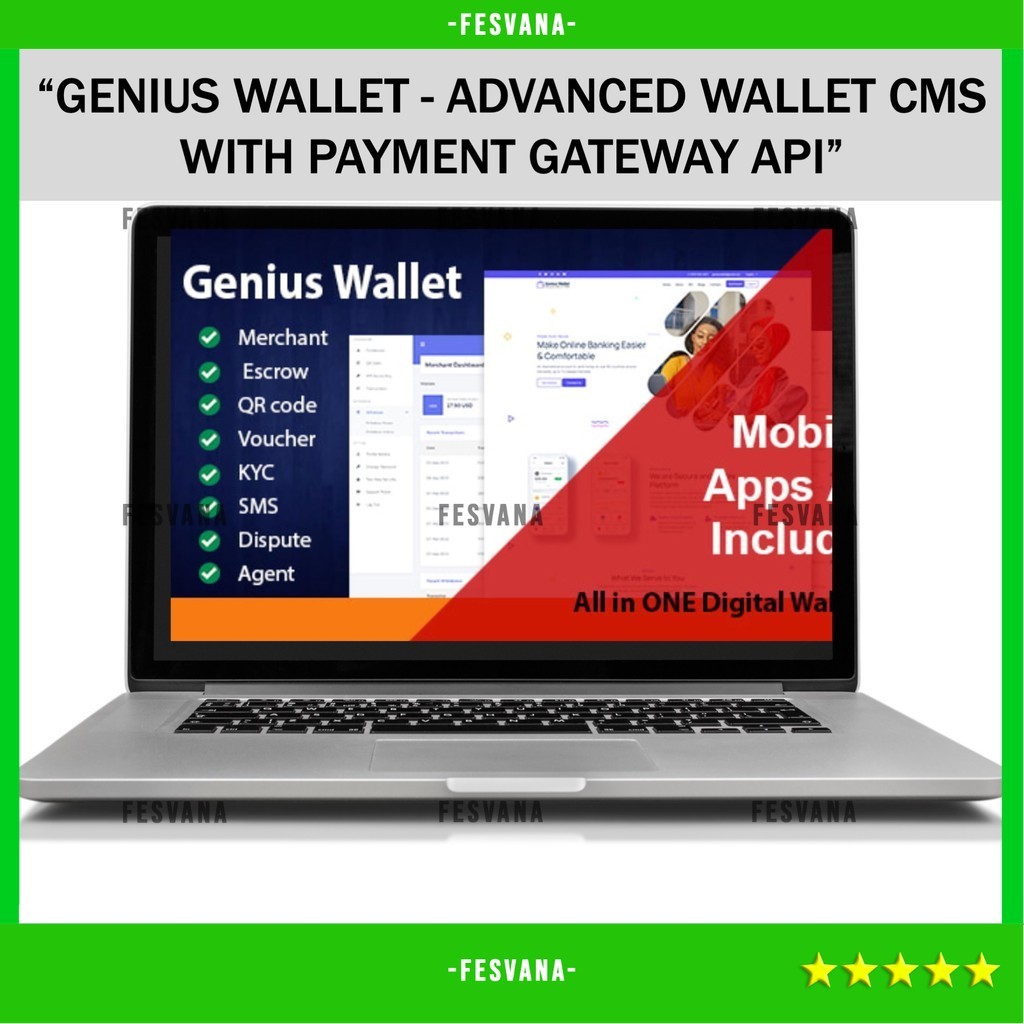 SOURCE CODE APLIKASI WEB GENIUS WALLET - ADVANCED WALLET CMS WITH PAYMENT GATEWAY API D461 FESVANA