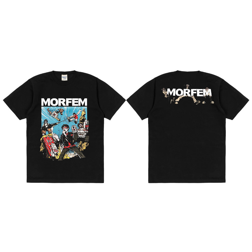 WHOOSIS Original  T-shirt Band Morfem X We Cant Stop Little Rascal boxy kaos baju