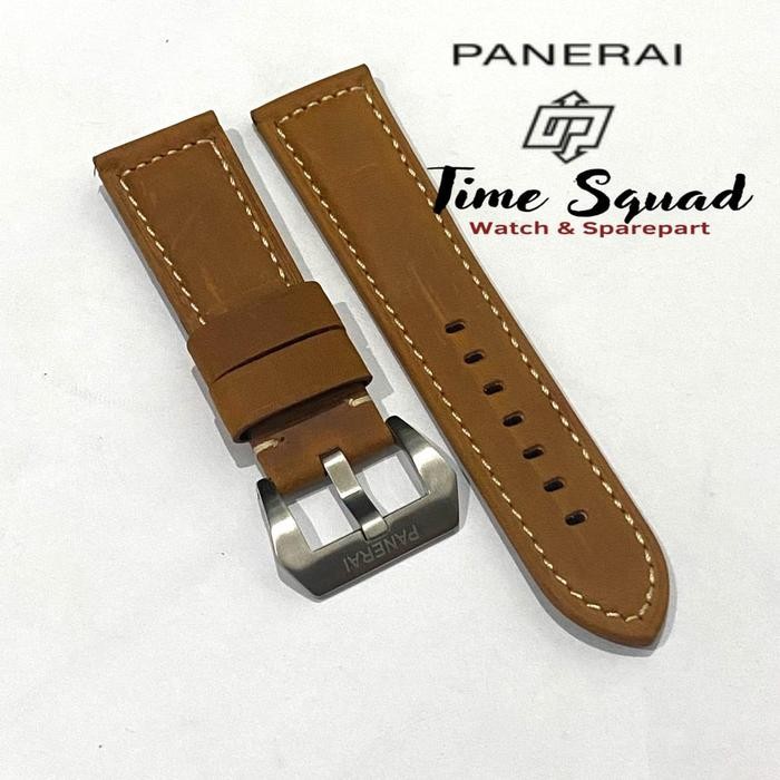 Tali Strap jam tangan kulit PANERAI LUMINOR Kalep jam kulit panerai - cokelat muda, 26