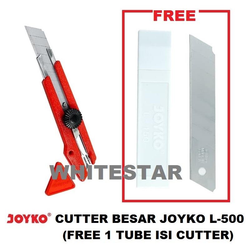 

cutter / pemotong / silet besar joyko L-500 L500 + free refill isi